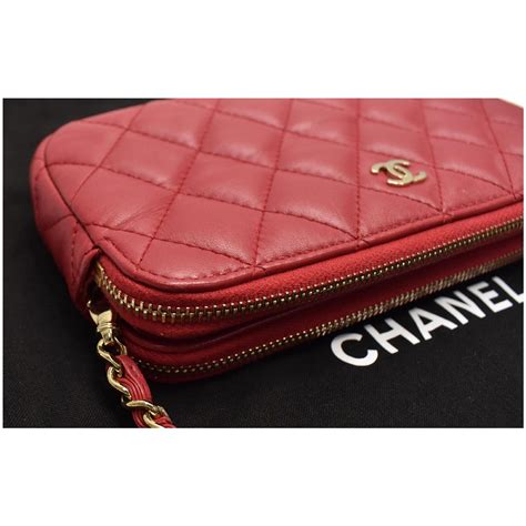 chanel small zip around wallet|small double wallet Chanel.